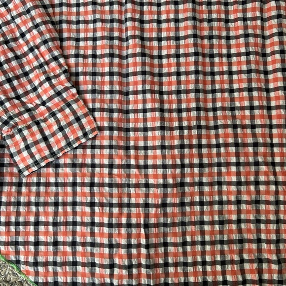Arnold Zimberg NWT gingham cotton blend button up shirt size XL - Picture 10 of 14